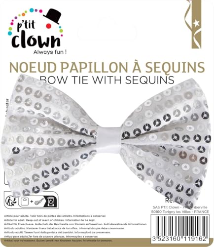 ptit-clown-fliege-mit-pailletten-sequins-schleife-party-accessoire image 5