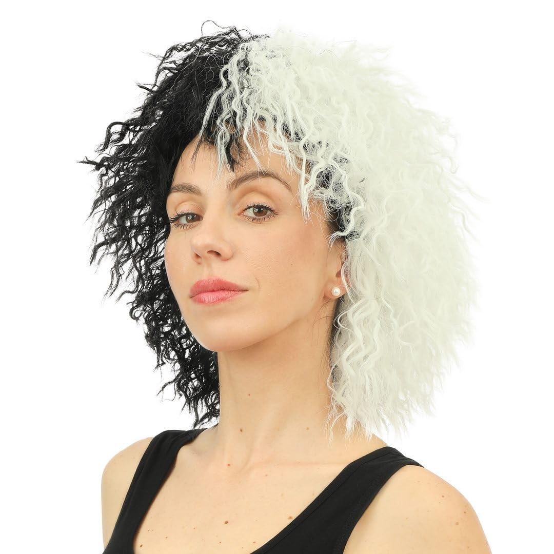 p-tit-clown-30720-cruella-per-cke-schwarz-wei-einheitsgr-e image 3