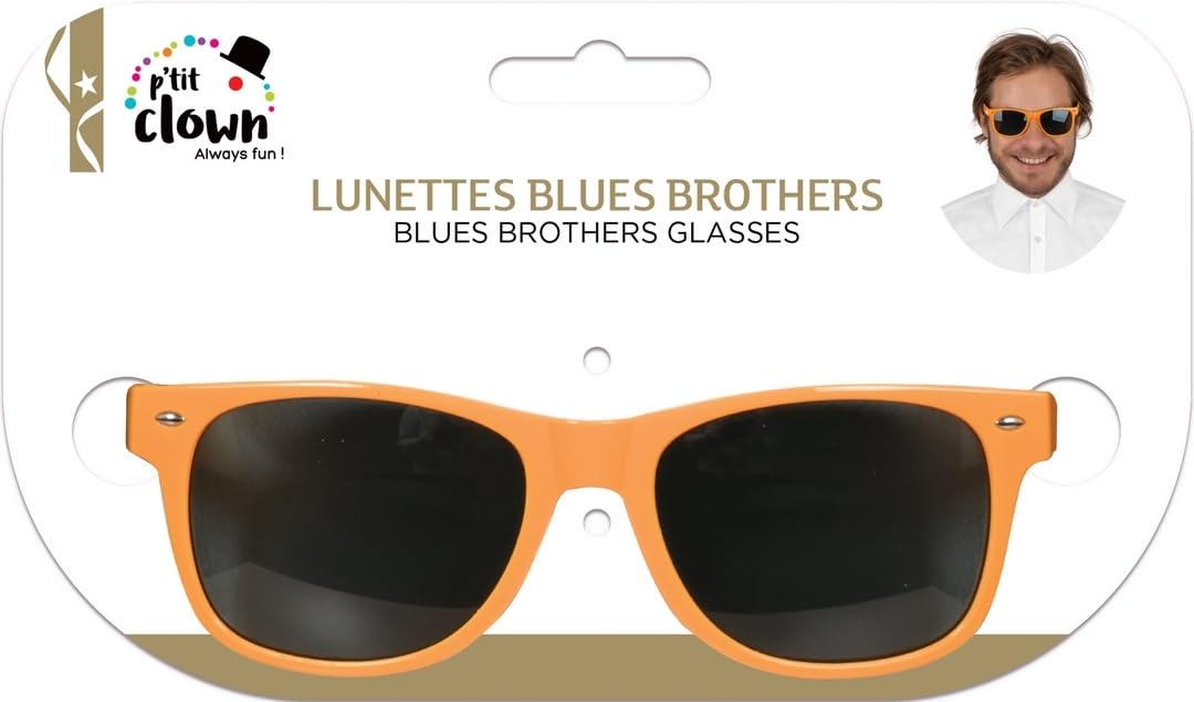 p-tit-clown-blues-brothers-brille-orange-partybrille image 8