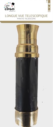 ptit-clown-44900-piratenfernrohr-teleskop-32-cm-kunststoff-braun-gold image 5