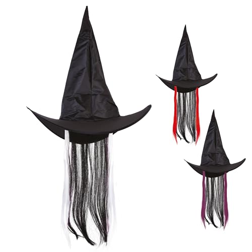 ptit-clown-re76330-hexenhut-damen-schwarz-mit-haaren image 7