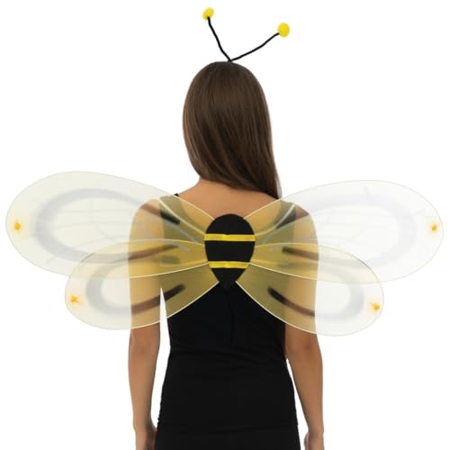 p-tit-clown-51470-bienen-set-gelb-schwarz-haarreif-mit-fl-gel-90-x-45-cm image 7
