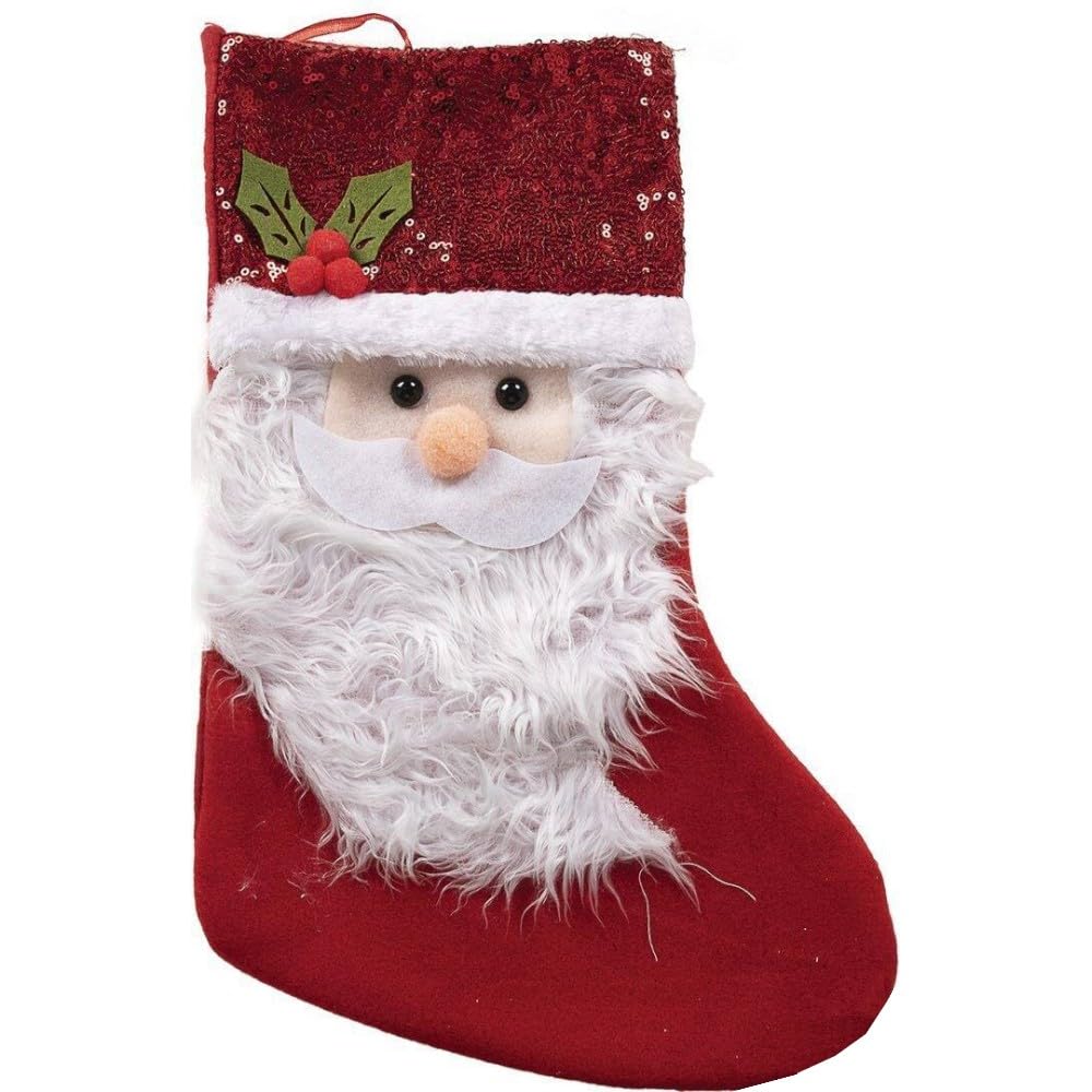 ptit-clown-weihnachtsstrumpf-pailletten-24-x-37-cm-rot image 1