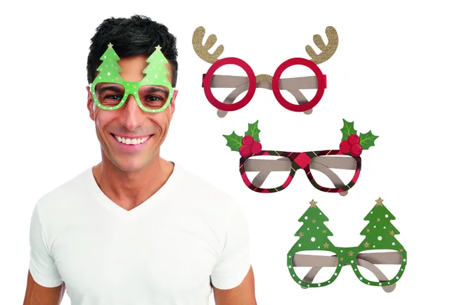 ptit-clown-23655-papp-brille-weihnachten-6-st-ck image 1