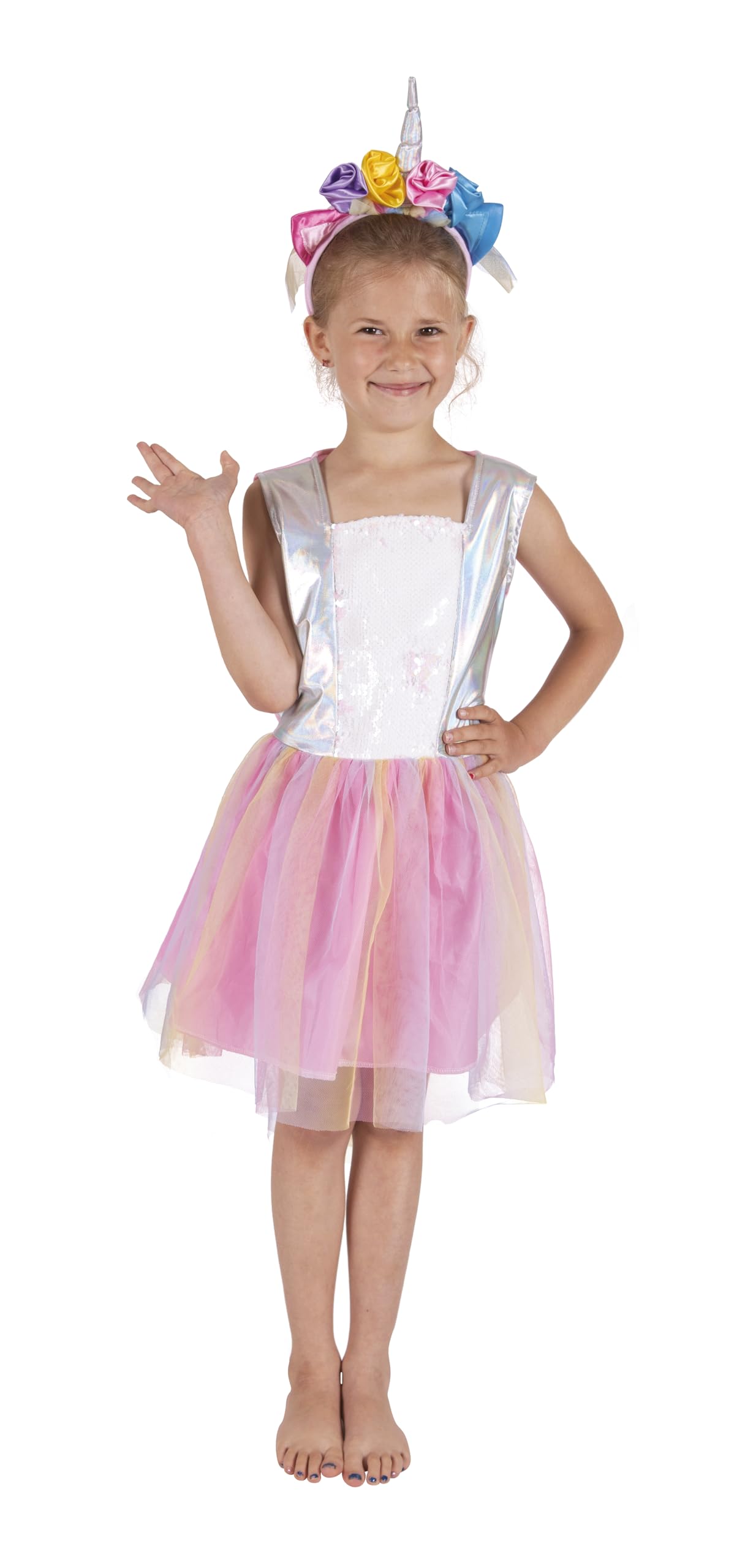 p-tit-clown-einhorn-kost-m-m-dchen-kleid-haarreif image 7