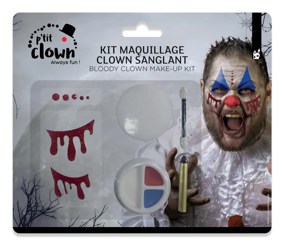 p-tit-clown-make-up-set-blut-k-rbis-horror-effekt image 1