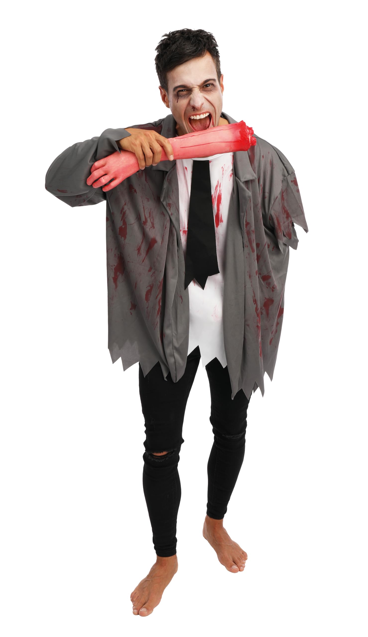 ptit-clown-zombie-kost-m-mit-abgerissenem-arm-f-r-erwachsene-einheitsgr-e image 1