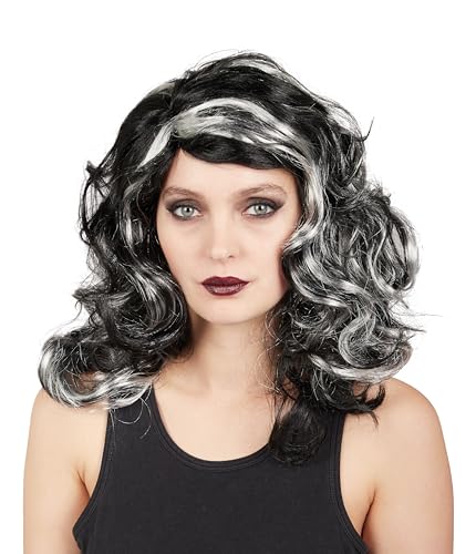 p-tit-clown-re22174-hexen-per-cke-gewellt-schwarz-wei-mittellang image 6