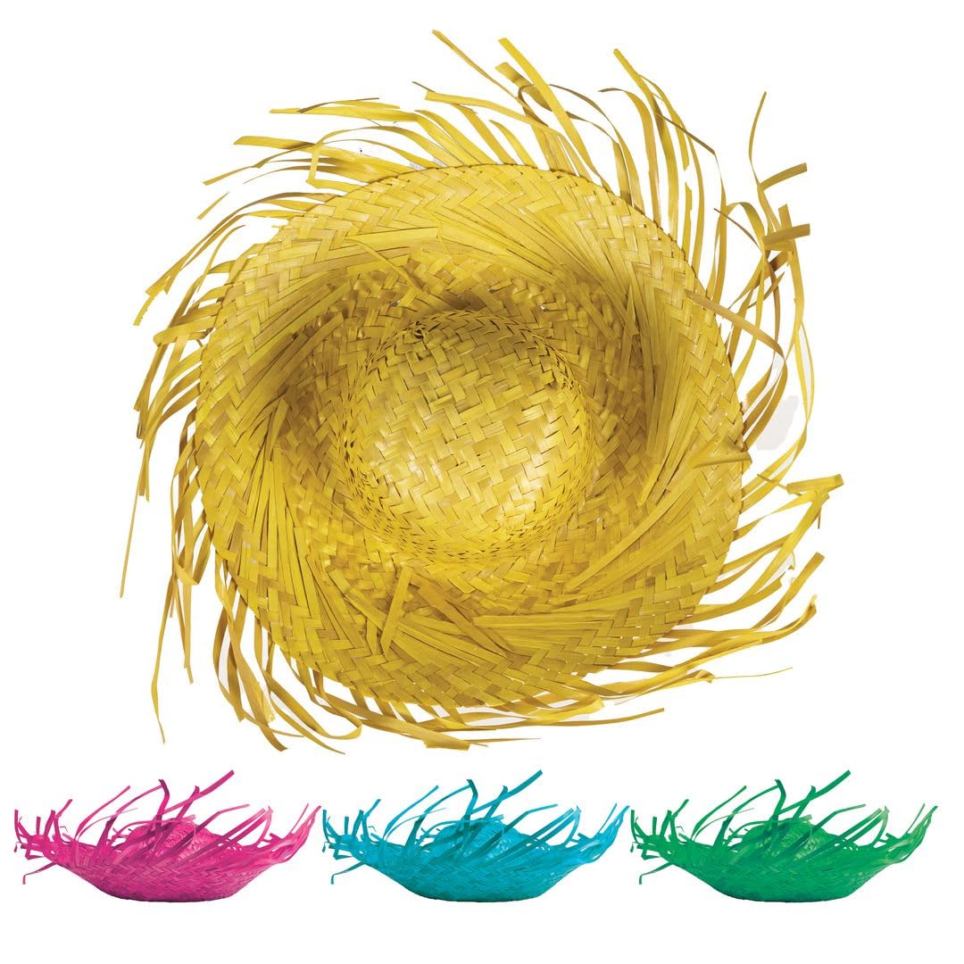 ptit-clown-95423-hawaiian-strohhut-selbstklebend-mehrfarbig-partyhut image 6