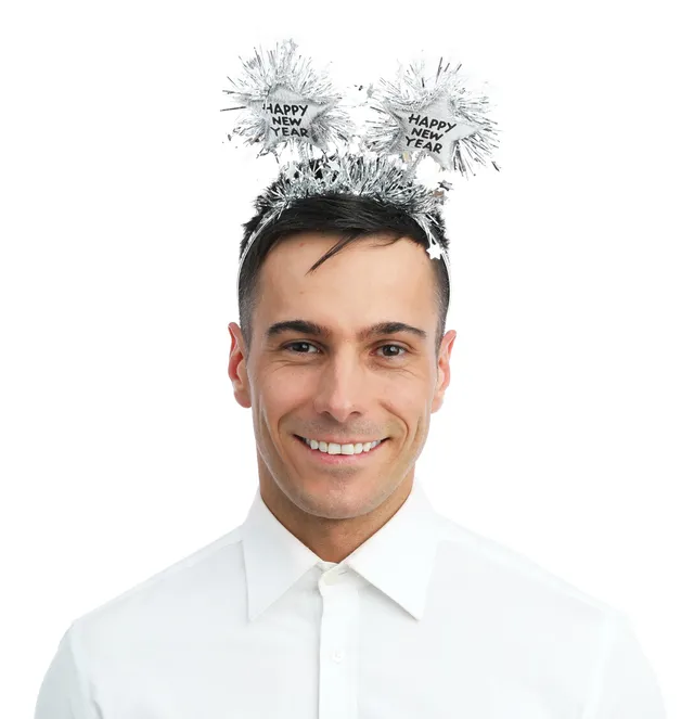 p-tit-clown-23437-haarreif-happy-new-year-erwachsene-silber-mit-sternen image 1