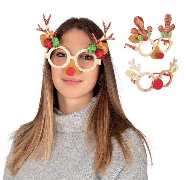 ptit-clown-rentier-brille-weihnachten-modell-zuf-llig image 1