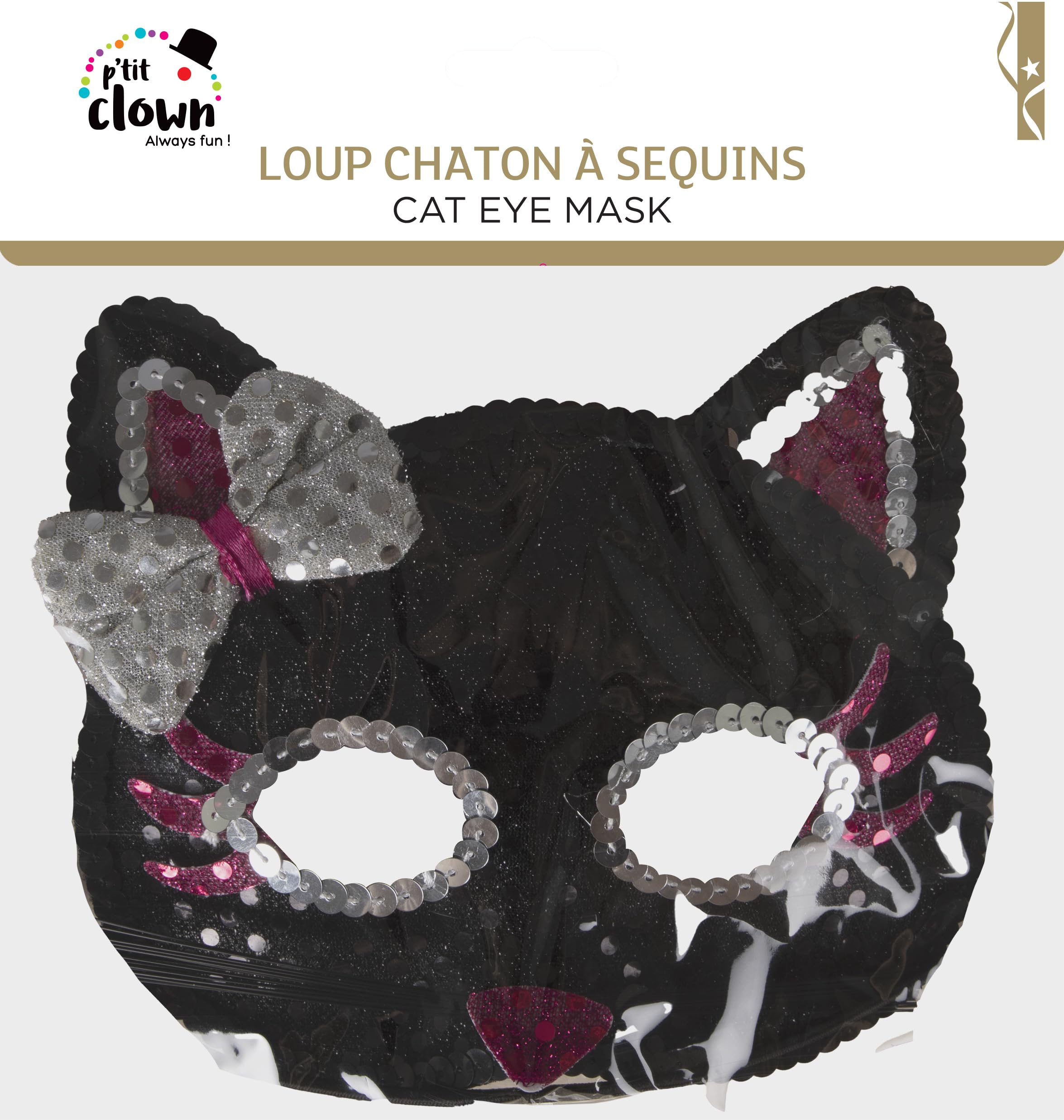 ptit-clown-augenmaske-katze-mit-pailletten-einheitsgr-e image 4