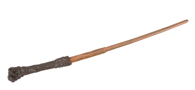 ptit-clown-zauberstab-44-cm-holz-optik-braun-magier-stab image 1
