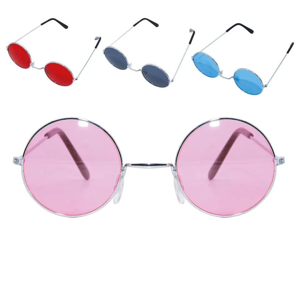 ptit-clown-10801-brille-metall-rund-hippie-zuf-llige-farbauswahl image 1