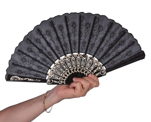 p-tit-clown-f-cher-eventail-45-cm-stoff-und-kunststoff-schwarz image 7