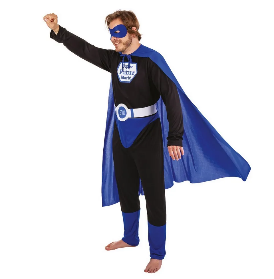 p-tit-clown-super-br-utigam-kost-m-f-r-junggesellenabschied-blau-l-xl image 1