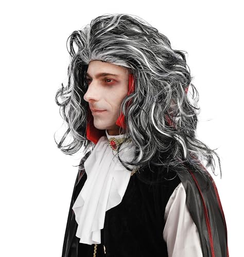 p-tit-clown-22185-vampir-per-cke-lang-gewellt-schwarz-wei-herren image 7