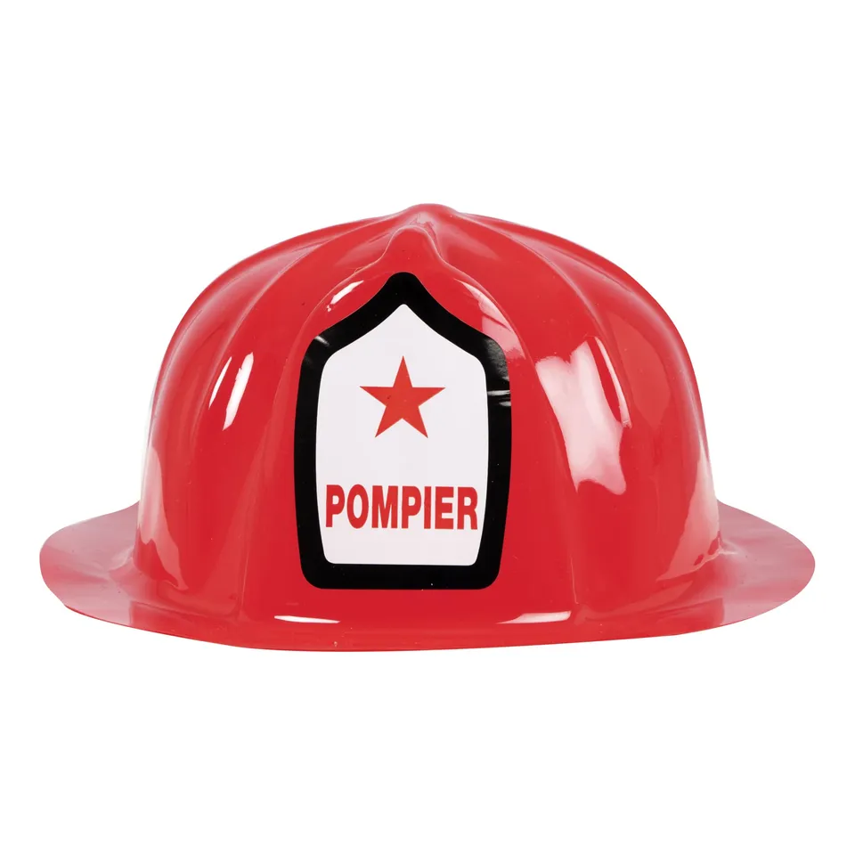 p-tit-clown-feuerwehrhelm-rot-erwachsene-kunststoff image 1