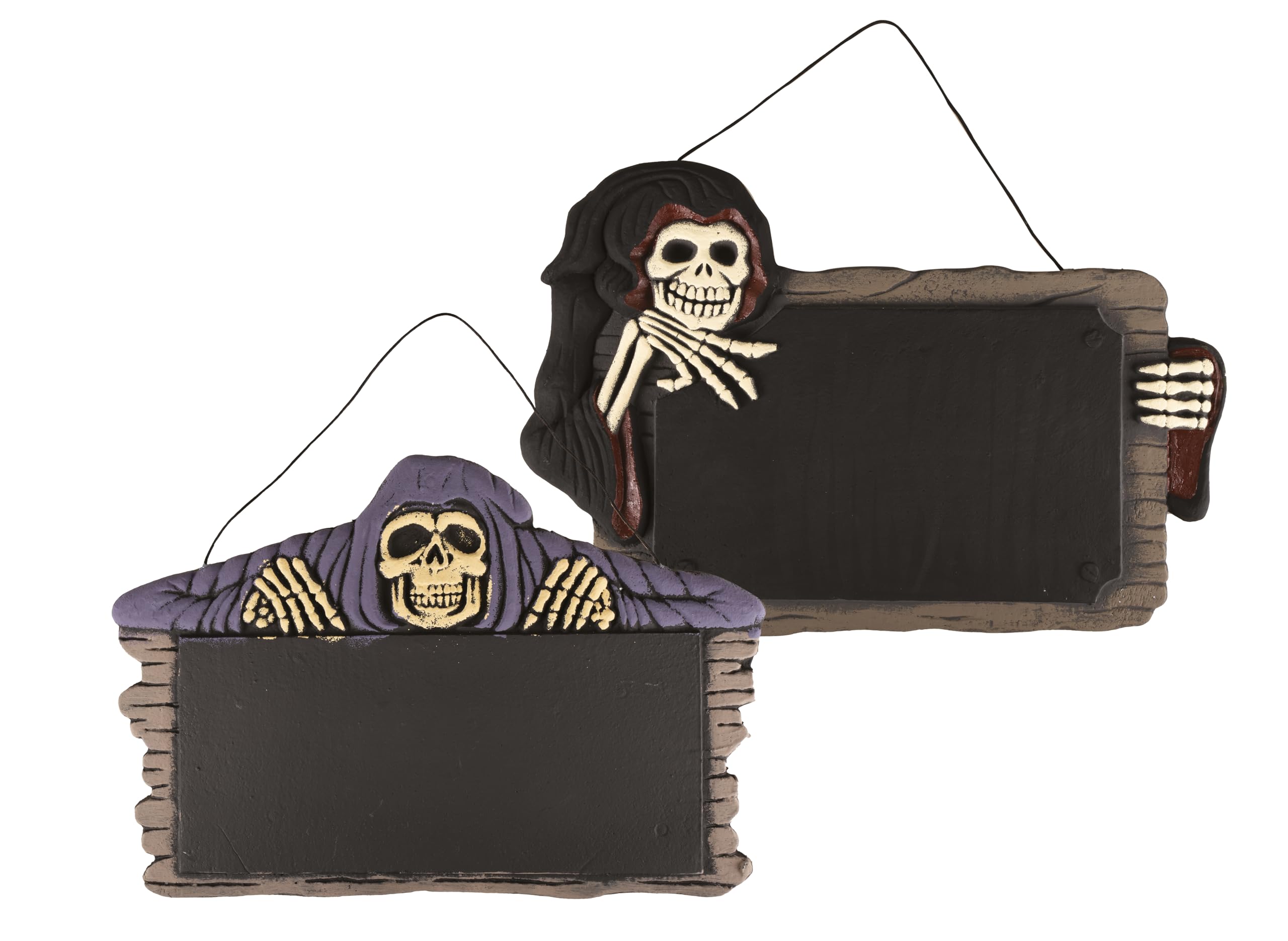 ptit-clown-schiefer-mit-skelett-halloween-deko-schiefer-zuf-lliges-modell image 1