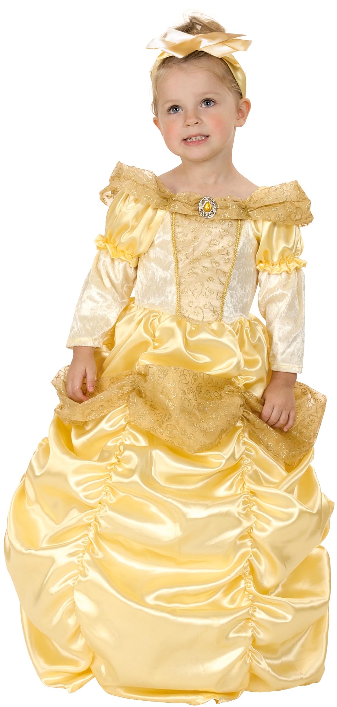 p-tit-clown-prinzessinnen-kost-m-gelb-kinder-3-4-jahre image 1