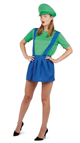 p-tit-clown-klempner-kost-m-damen-l-xl-blau-gr-n-polyester image 7