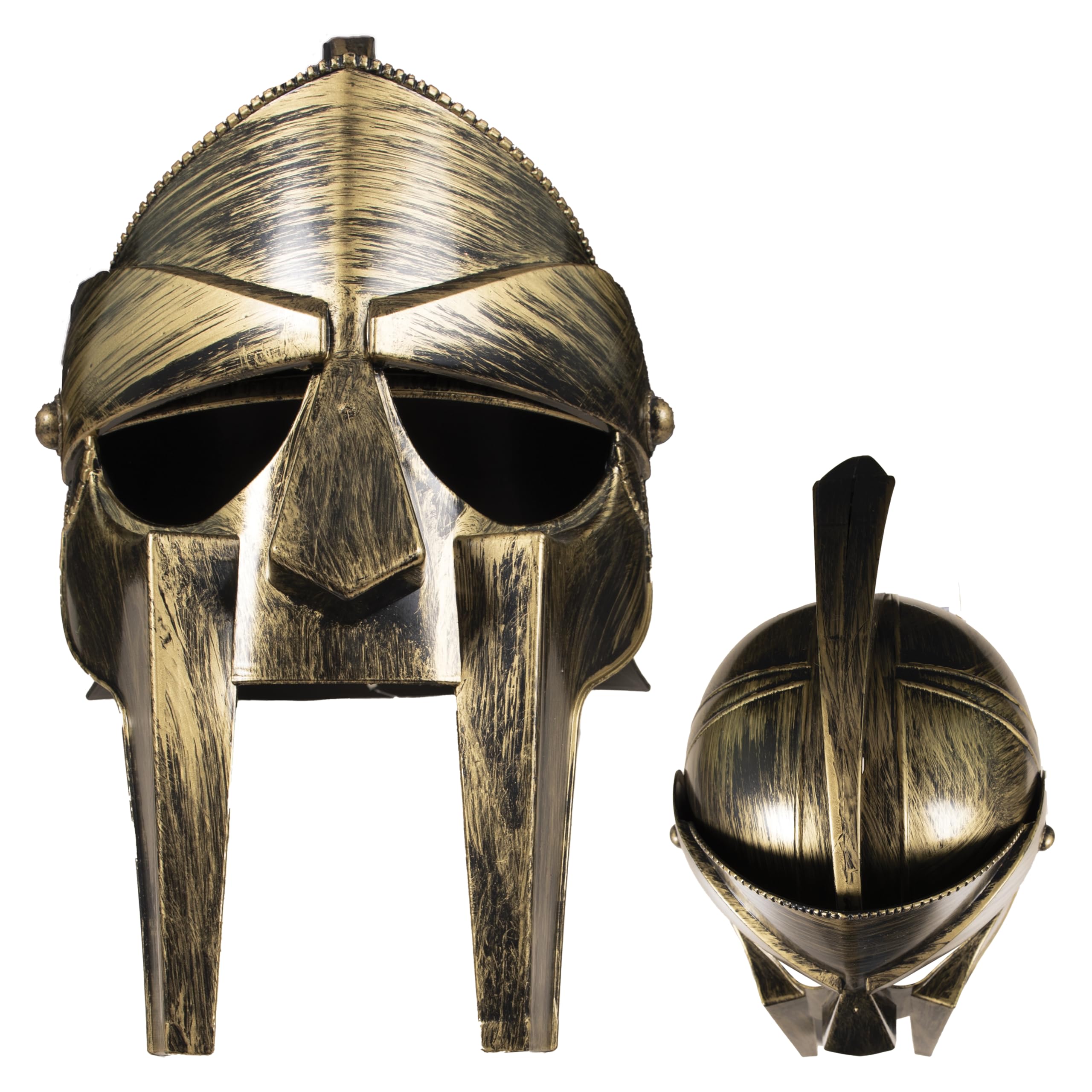 p-tit-clown-gladiator-helm-silber-schwarz-kost-mhelm-f-r-erwachsene image 1