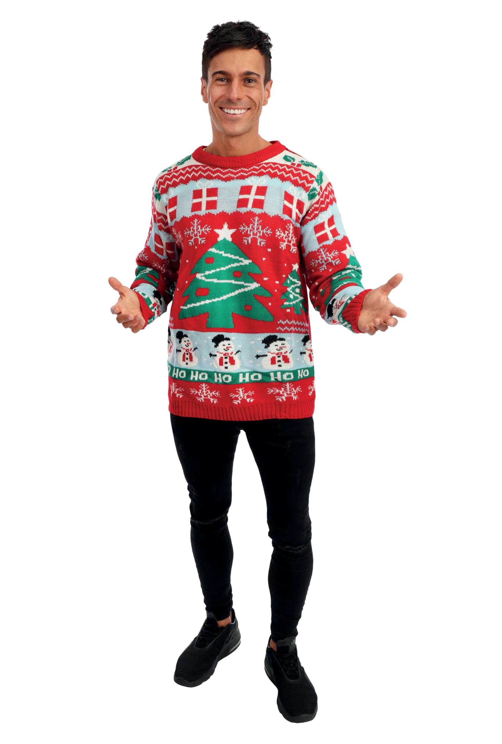 p-tit-clown-weihnachtspullover-erwachsene-xl-rot-weihnachtsbaum image 1