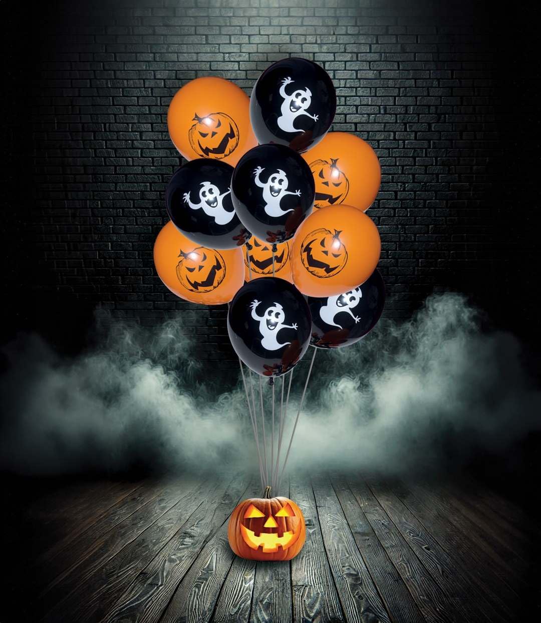p-tit-clown-10330-halloween-ballons-10er-set-23-cm-geist-k-rbis image 2