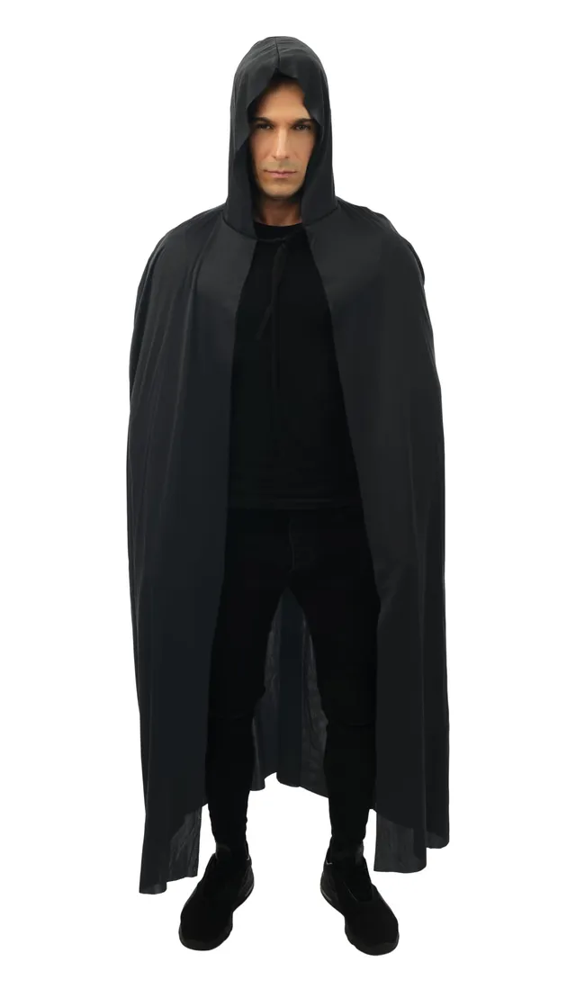 ptit-clown-16210-umhang-mit-kapuze-1-50-m-schwarz-polyester image 1