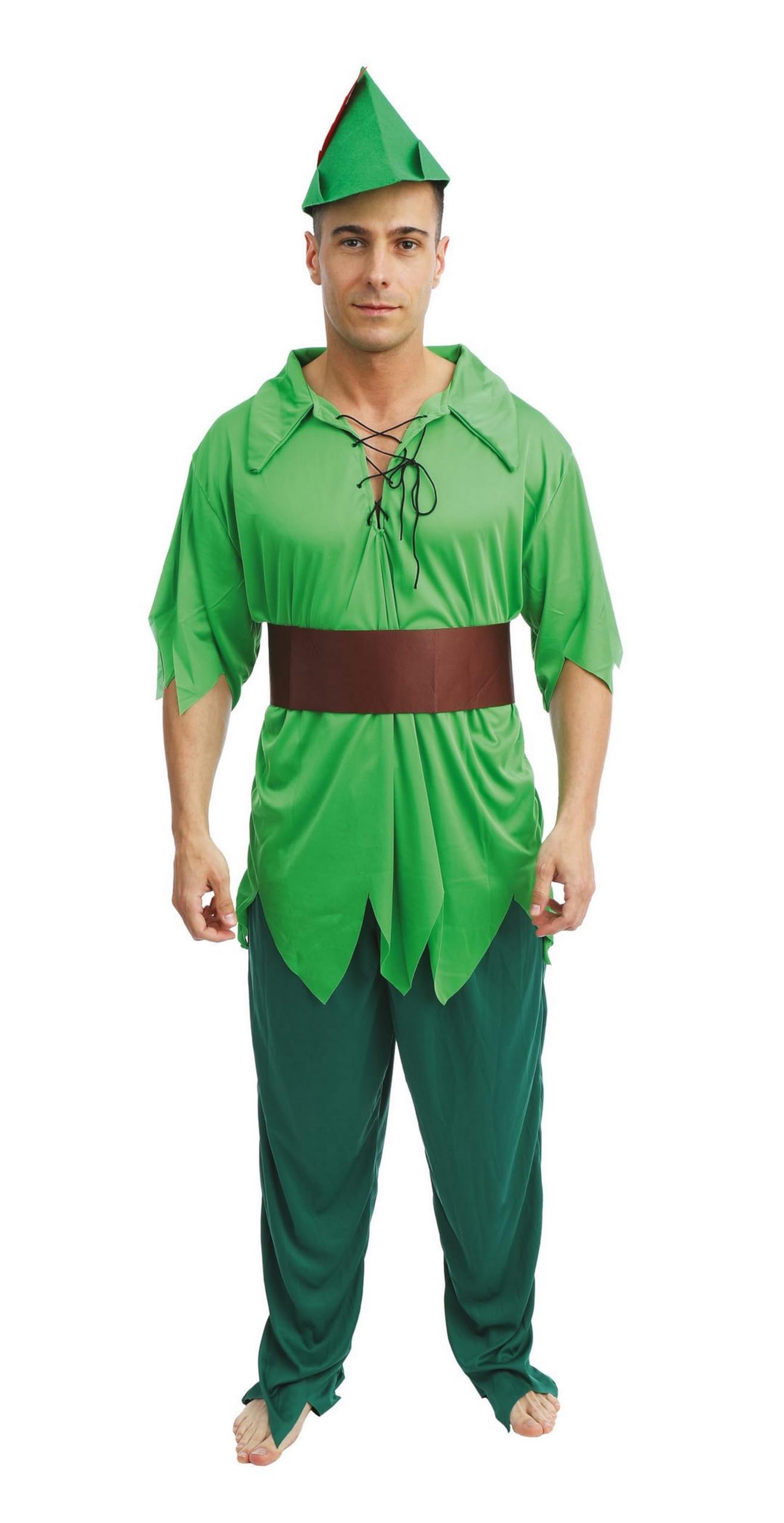 p-tit-clown-peter-kost-m-f-r-erwachsene-gr-nes-m-rchen-kost-m-aus-polyester image 4