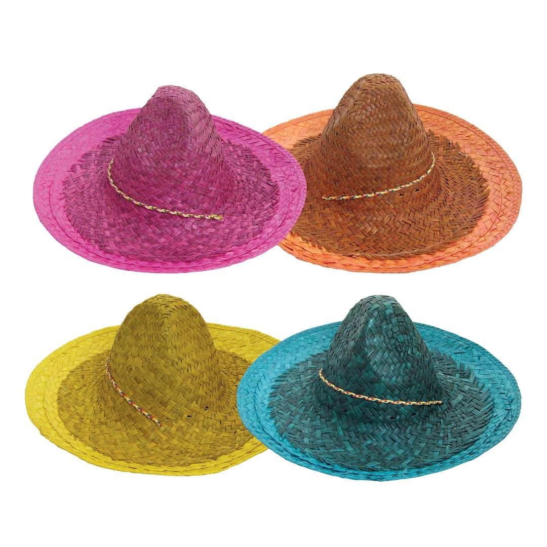 p-tit-clown-50800-stroh-sombrero-hut-mit-klebeband image 1
