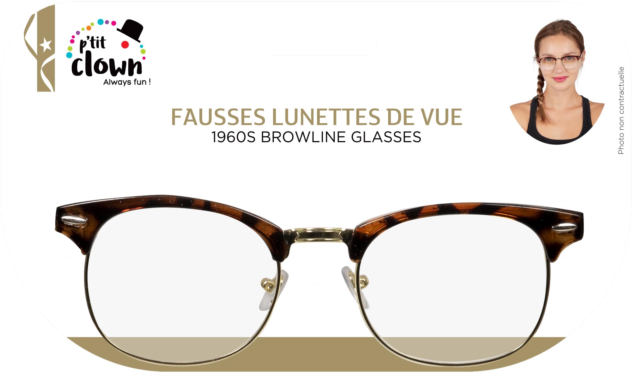 p-tit-clown-falsche-brille-21078-braun-erwachsene-unisex image 6