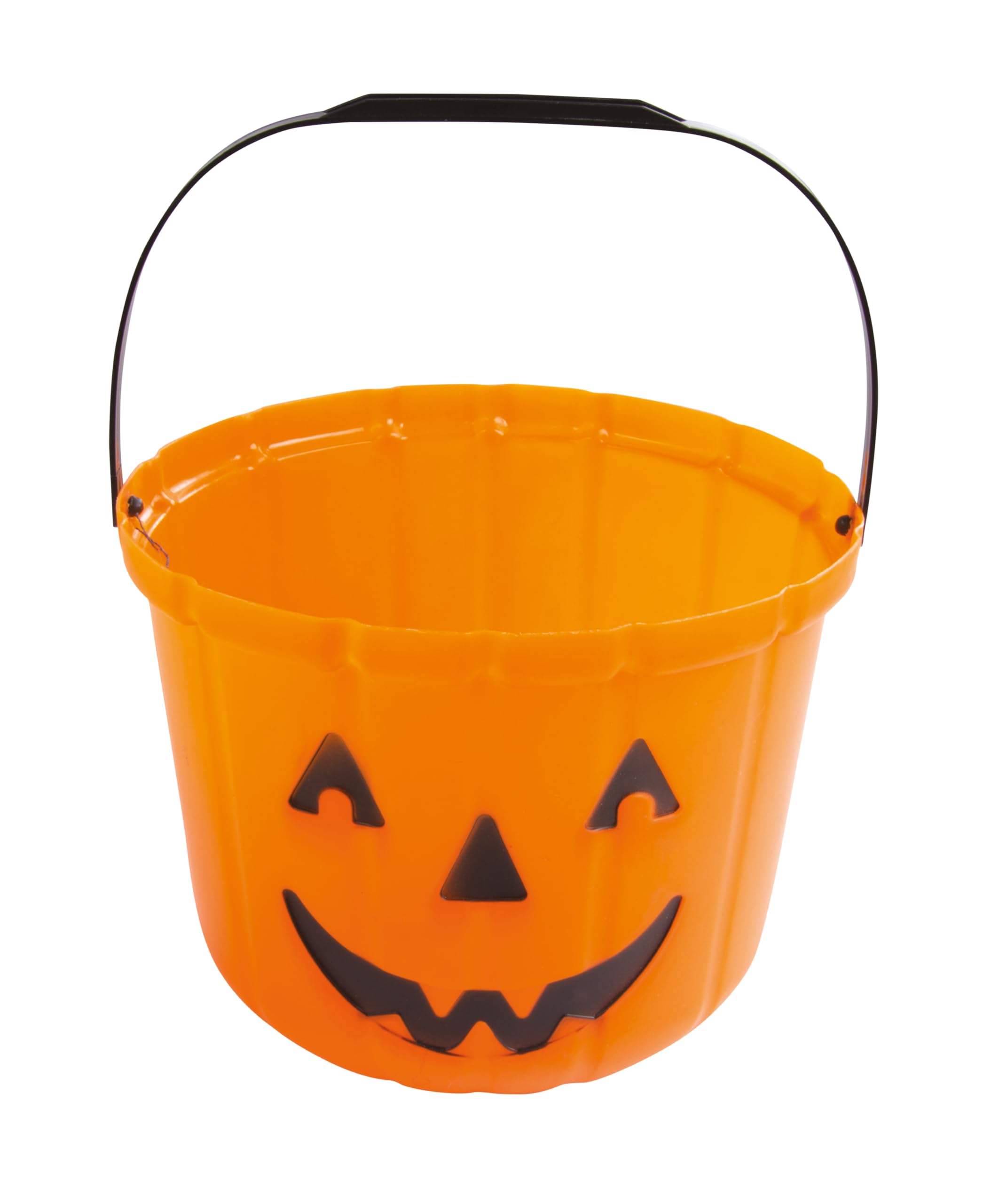 ptit-clown-halloween-k-rbis-eimer-14-cm-orange-candy-bucket-aus-kunststoff image 1