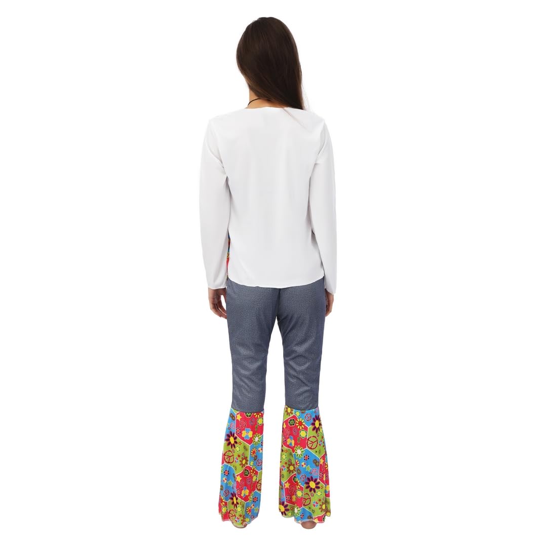 ptit-clown-hippie-kost-m-damen-mehrfarbig-xl image 3