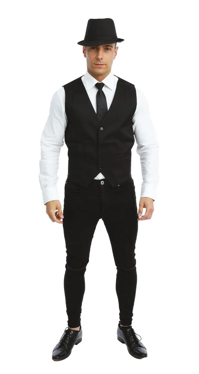 ptit-clown-gangster-jacke-herren-schwarz-kost-mjacke image 1
