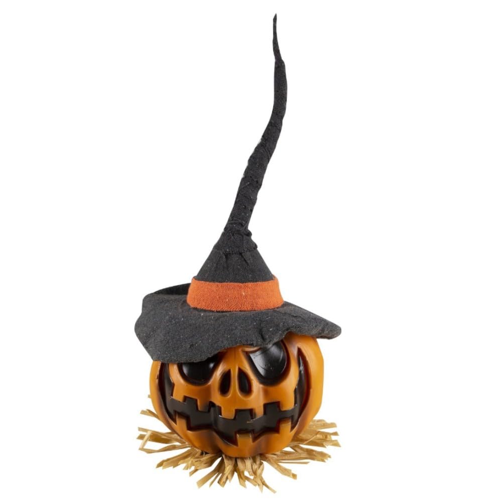ptit-clown-deko-k-rbis-orange-50-cm-mit-sound-und-licht image 1
