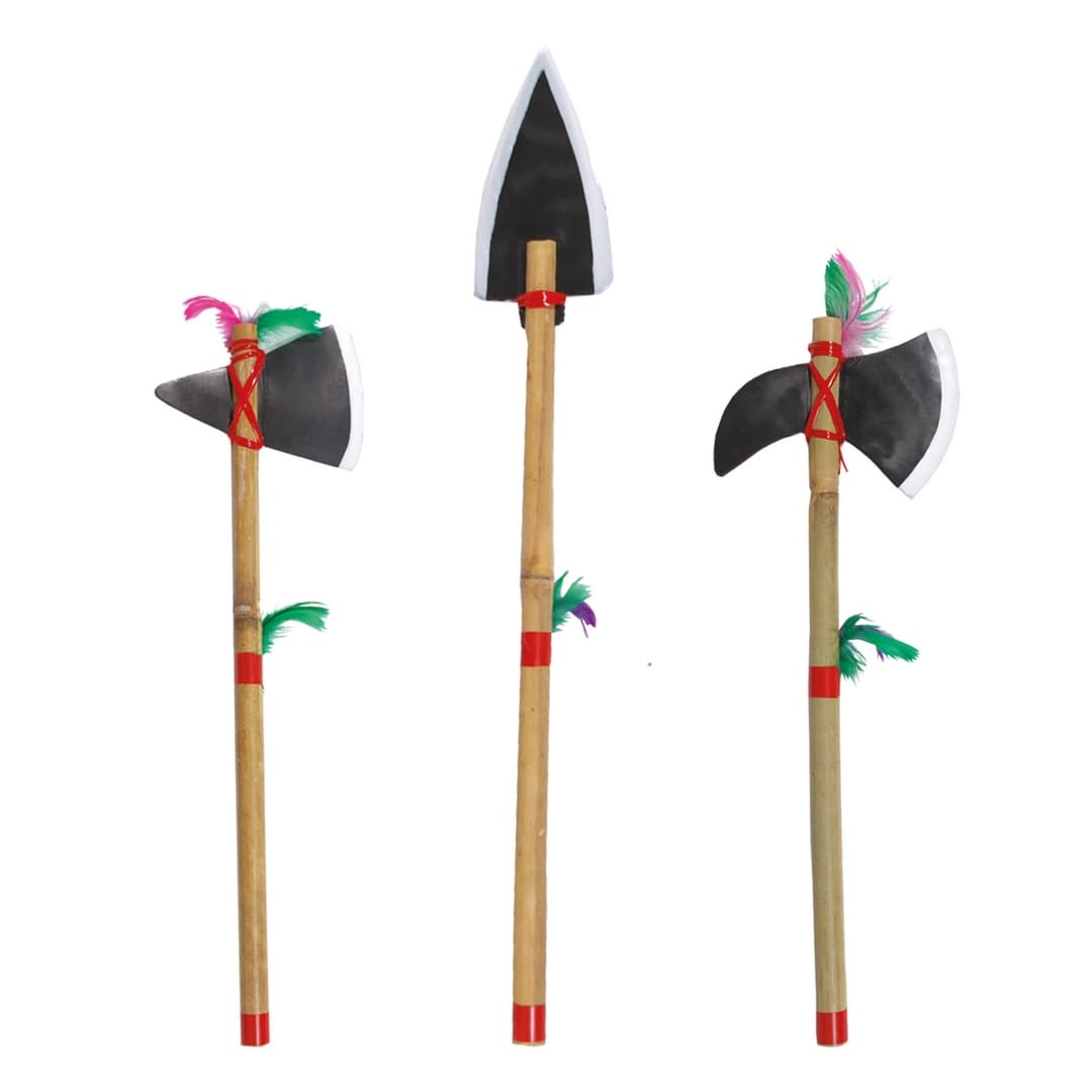 ptit-clown-36930-indianer-waffe-kost-mzubeh-r-38-45-cm-mehrfarbig image 4