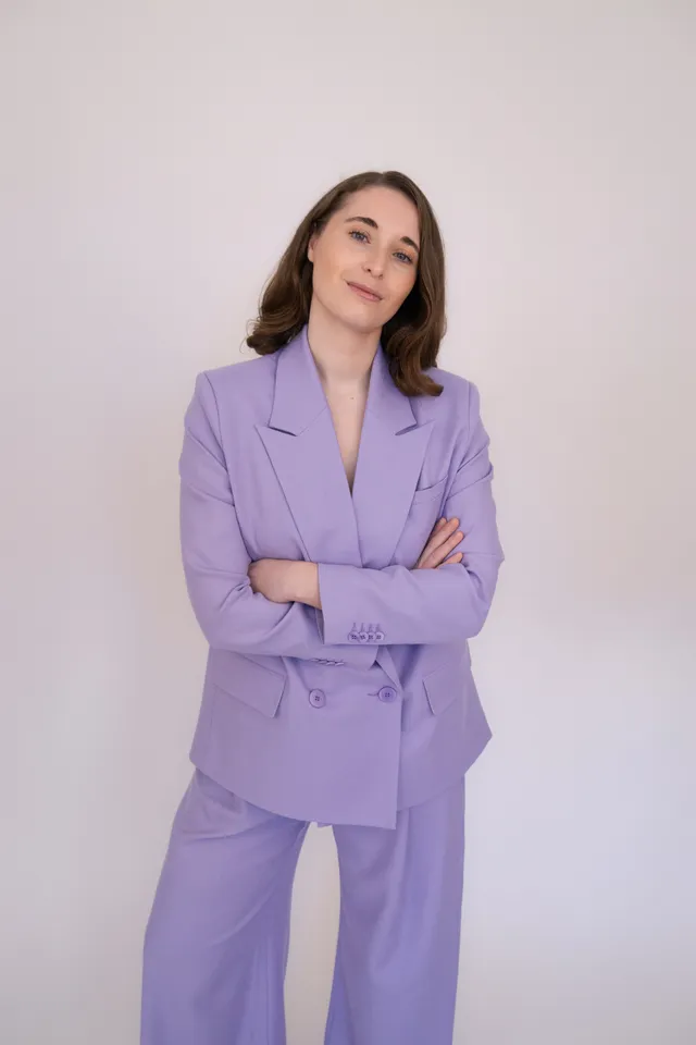 lotta-ludwigson-alva-blazer-pastel-lavender-herringbone image 1