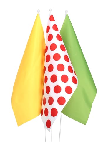p-tit-clown-flaggen-set-30x40-cm-gr-n-gelb-wei-gepunktet-3-st-ck image 8