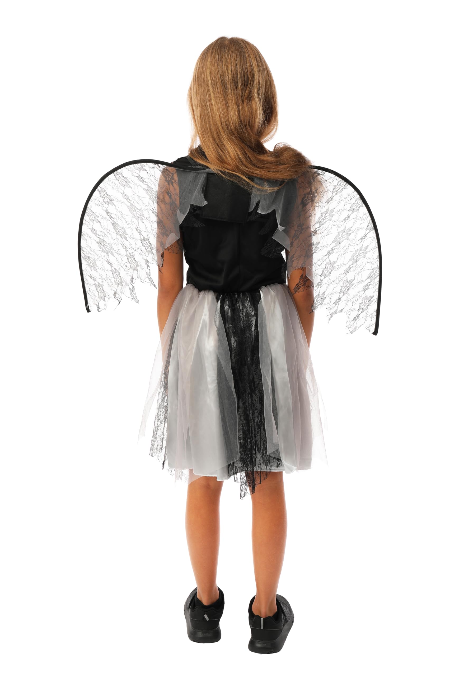 ptit-clown-m-dchenkost-m-zerrissener-engel-schwarz-grau-mit-fl-geln image 3