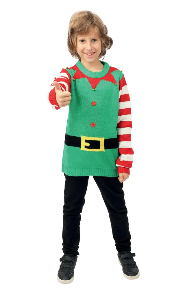 p-tit-clown-weihnachtspullover-kinder-10-12-jahre-wichtel image 1