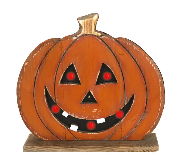 p-tit-clown-holzk-rbis-beleuchtet-32-cm-mit-sockel-orange-halloween-deko image 1