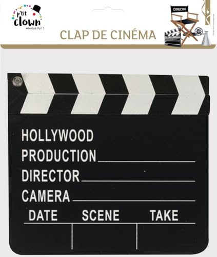 ptit-clown-10031-hollywood-filmklappe-20-x-18-cm-holz-schwarz image 5