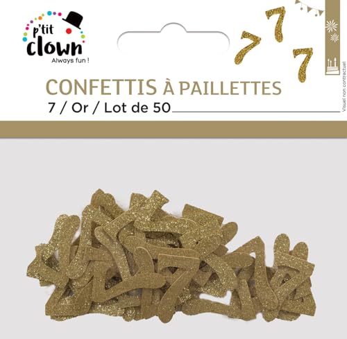 p-tit-clown-glitzer-konfetti-zahl-7-gold-50-st-ck image 5