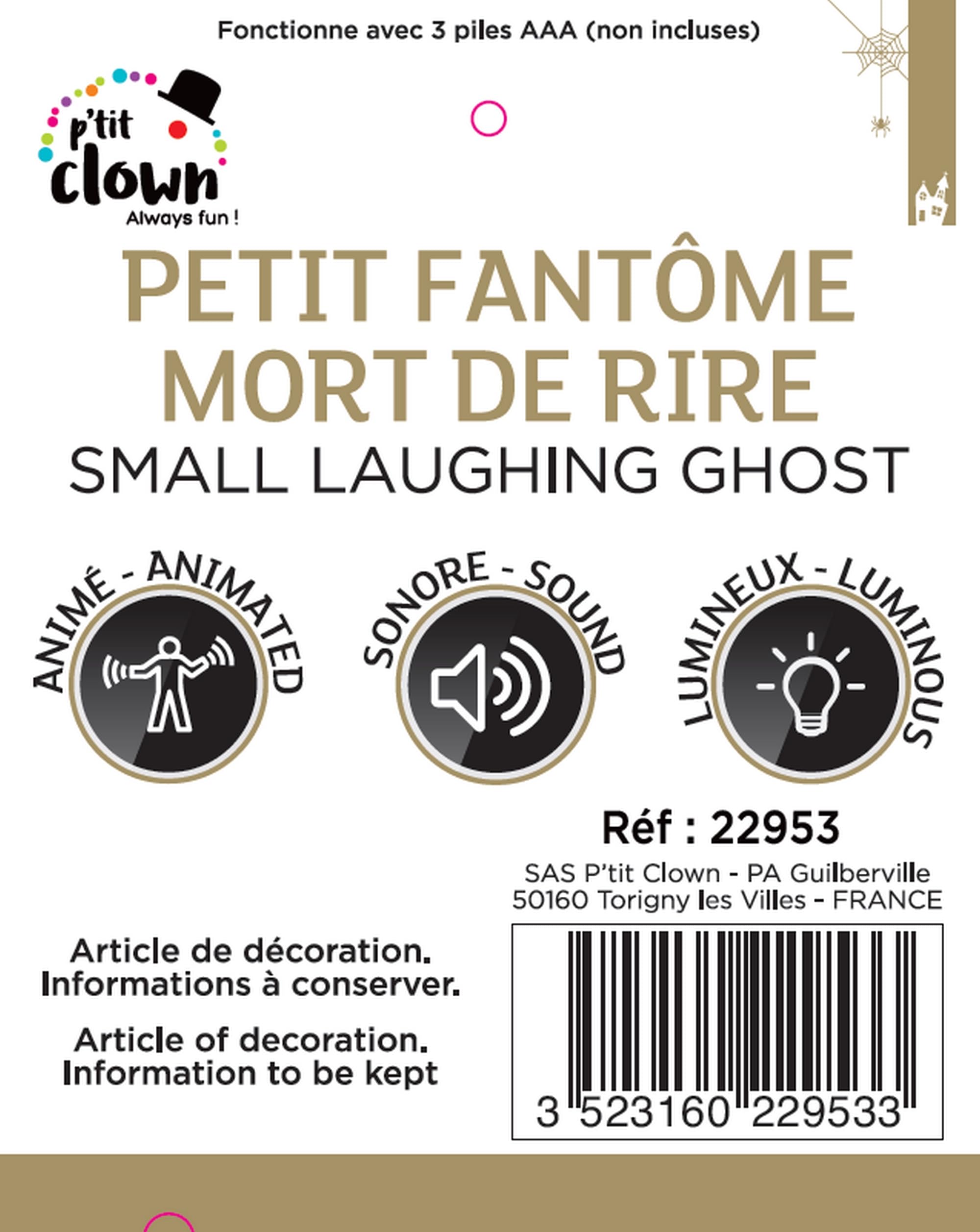 p-tit-clown-22953-animierter-halloween-geist-32-cm-mit-sound-und-licht image 2