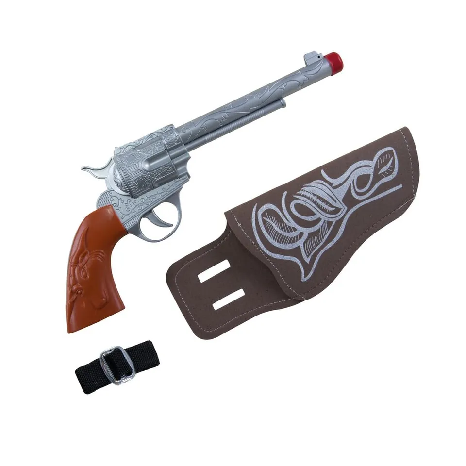 p-tit-clown-cowboy-set-revolver-21-cm-mit-g-rtel-und-holster image 1
