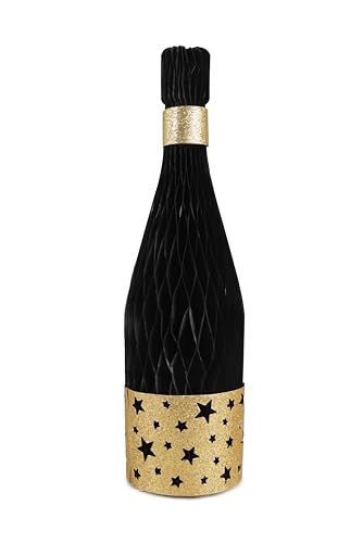 p-tit-clown-champagnerflasche-wabendeko-gold-schwarz-h-ngedeko image 6