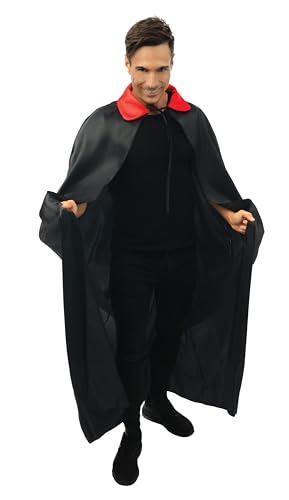 ptit-clown-16204-cape-satin-polyester-1-40-m-schwarz-rot image 6
