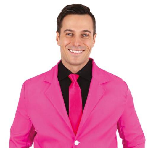 ptit-clown-krawatte-mit-gummizug-neonrosa-erwachsene-unisex image 8