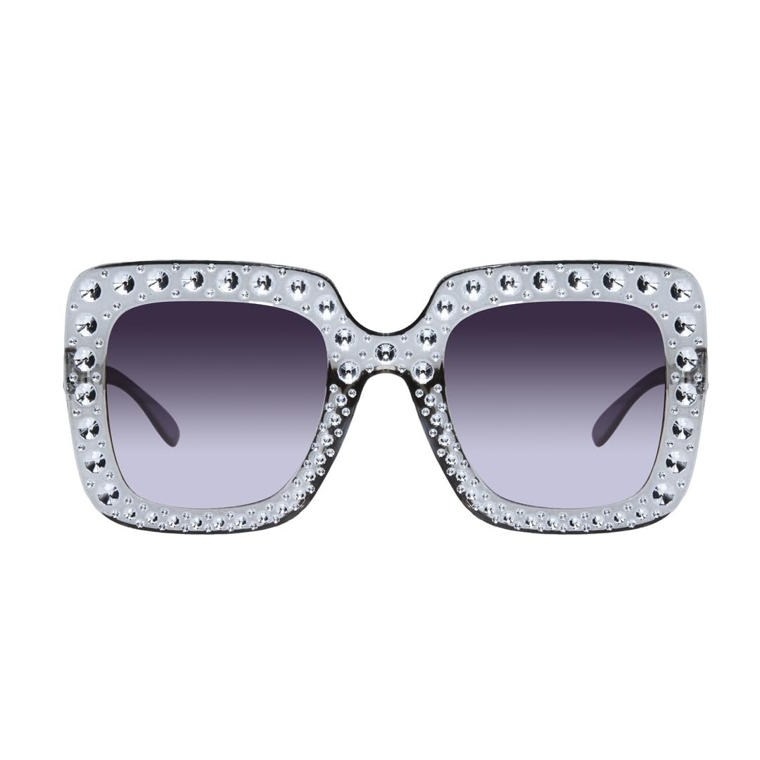 p-tit-clown-disco-brille-strass-silber-erwachsene image 1